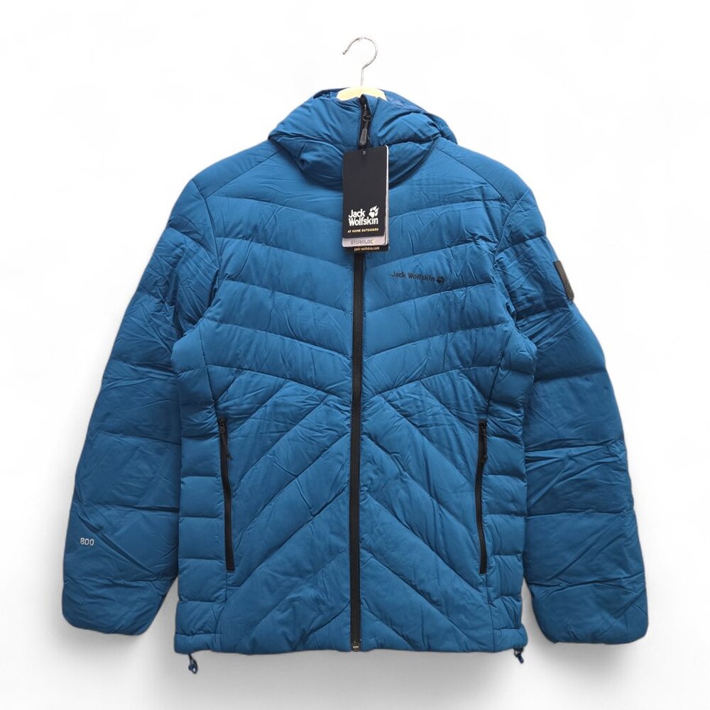 Jack Wolfskin Men’s Athletic Down Jacket Medium Blue NWT